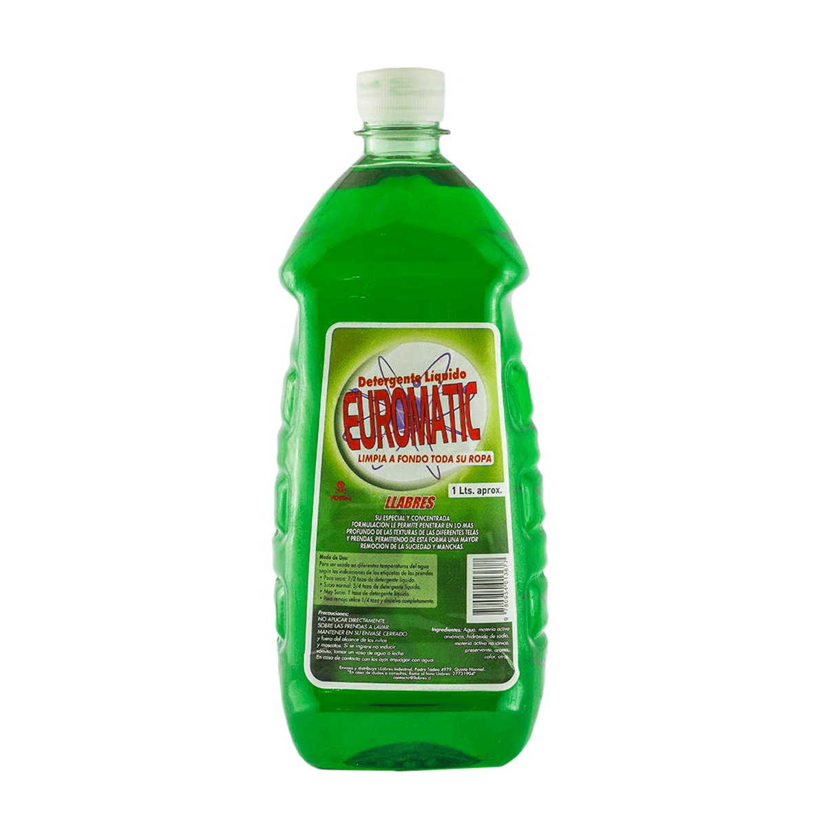 Detergente líquido Euromatic 1 L.