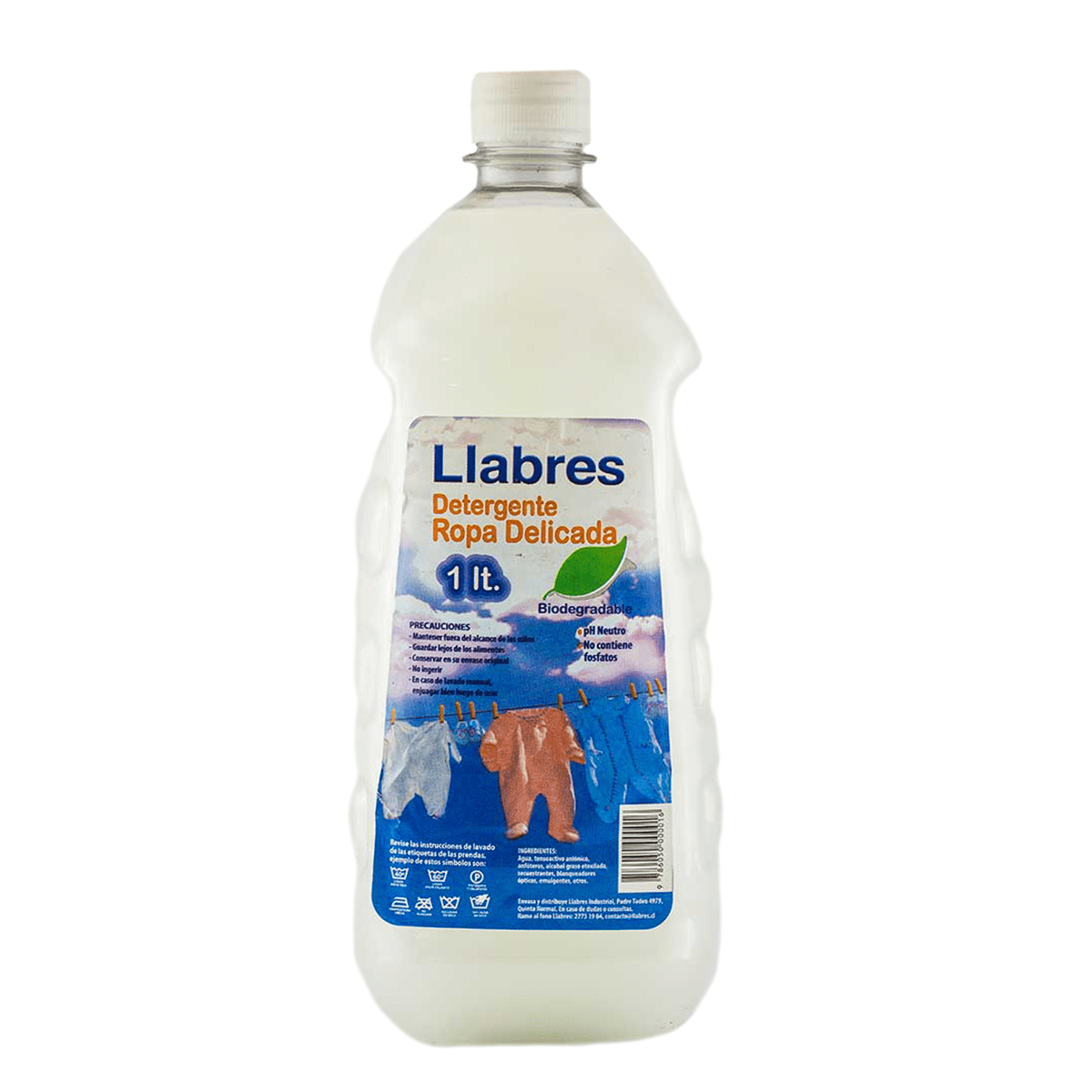 Detergente líquido ropa delicada 1 L.