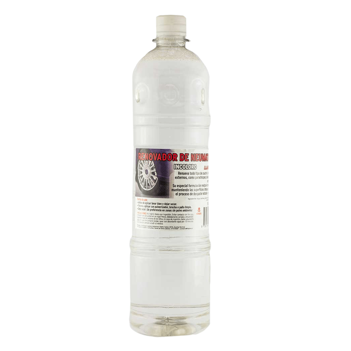 Renovador de goma transparente 900 cc.