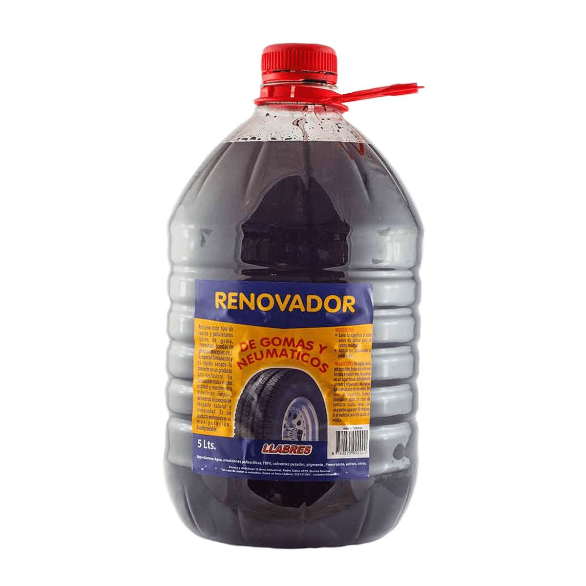 Renovador de goma negro 5 L.