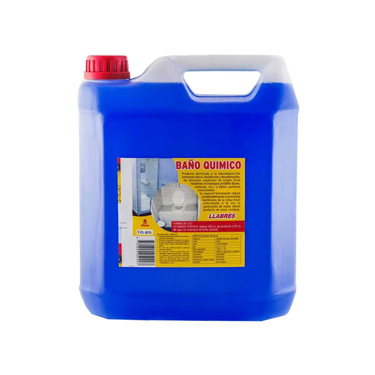 Degradante baño químicos 5 L.