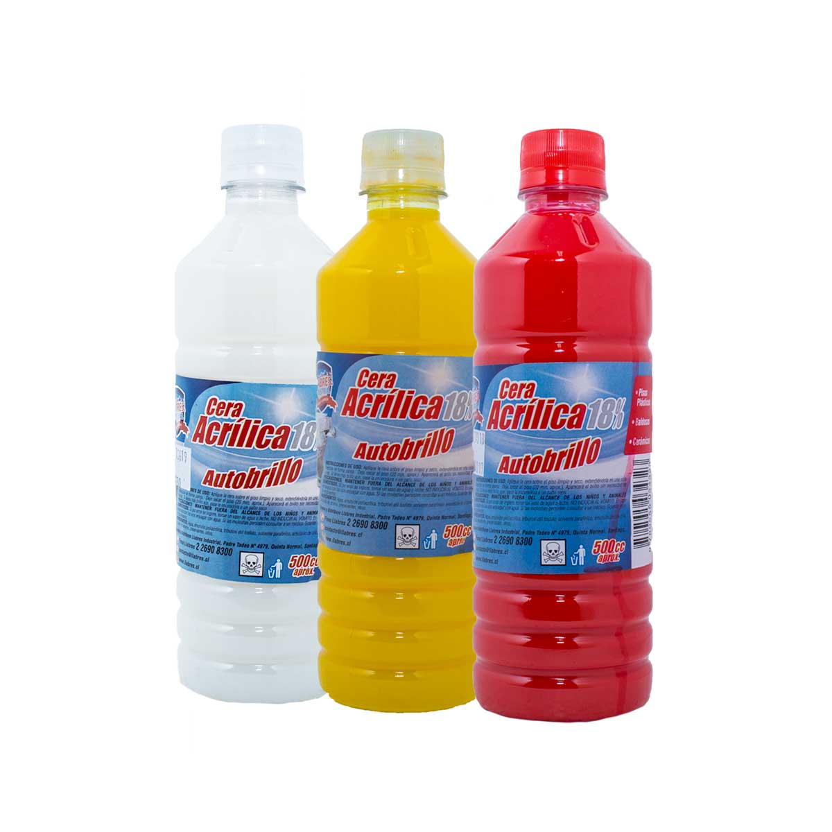 Cera autobrillo al 18% 500 cc.