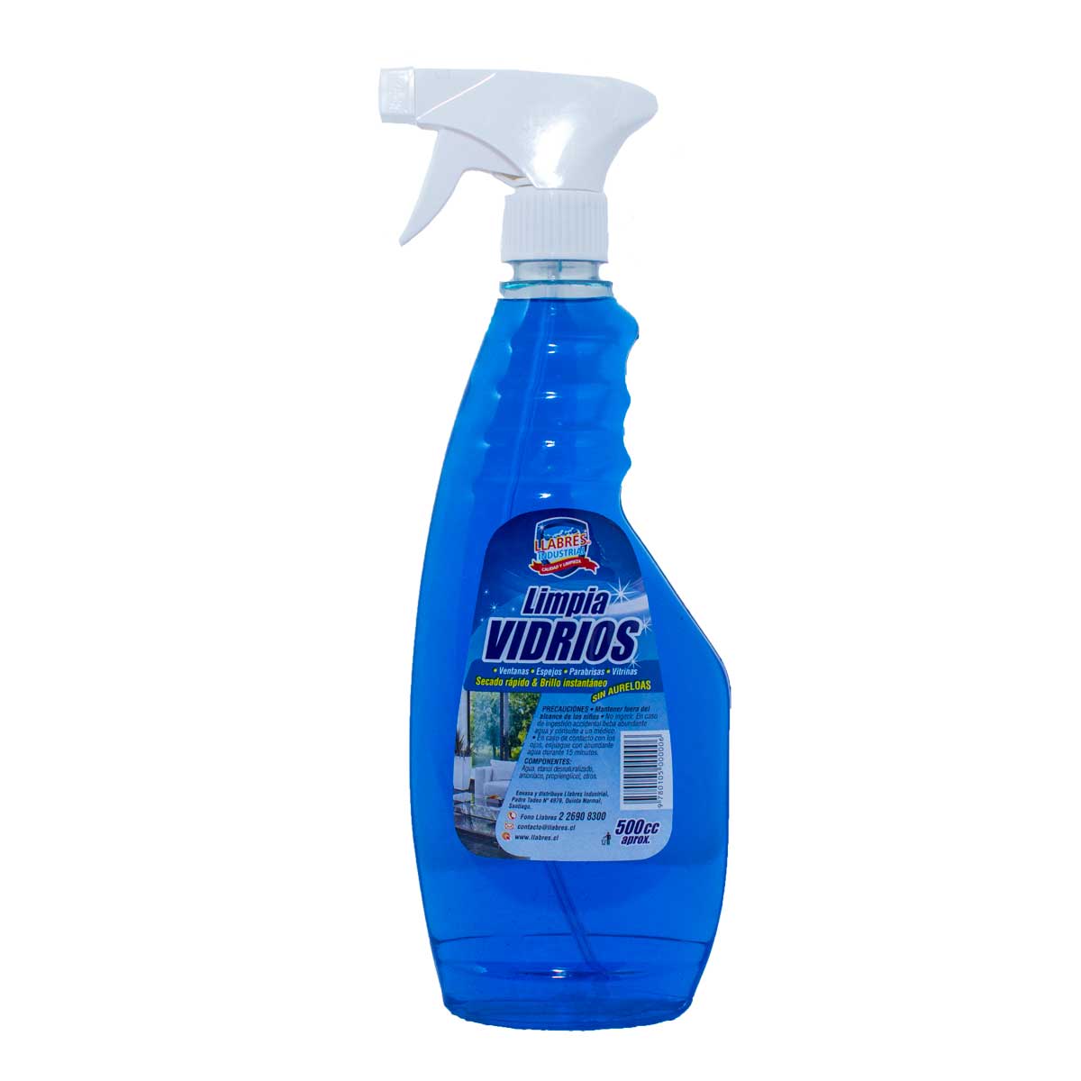 Limpia vidrios con gatillo 500 cc.