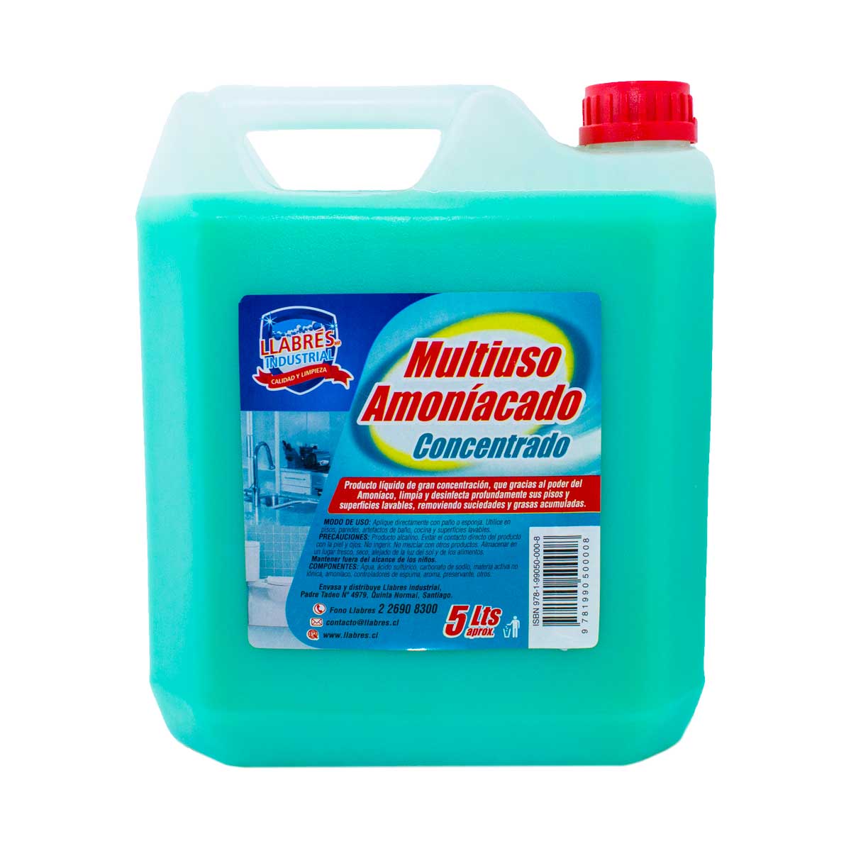 Limpiador multiuso amoniacado 5 L.