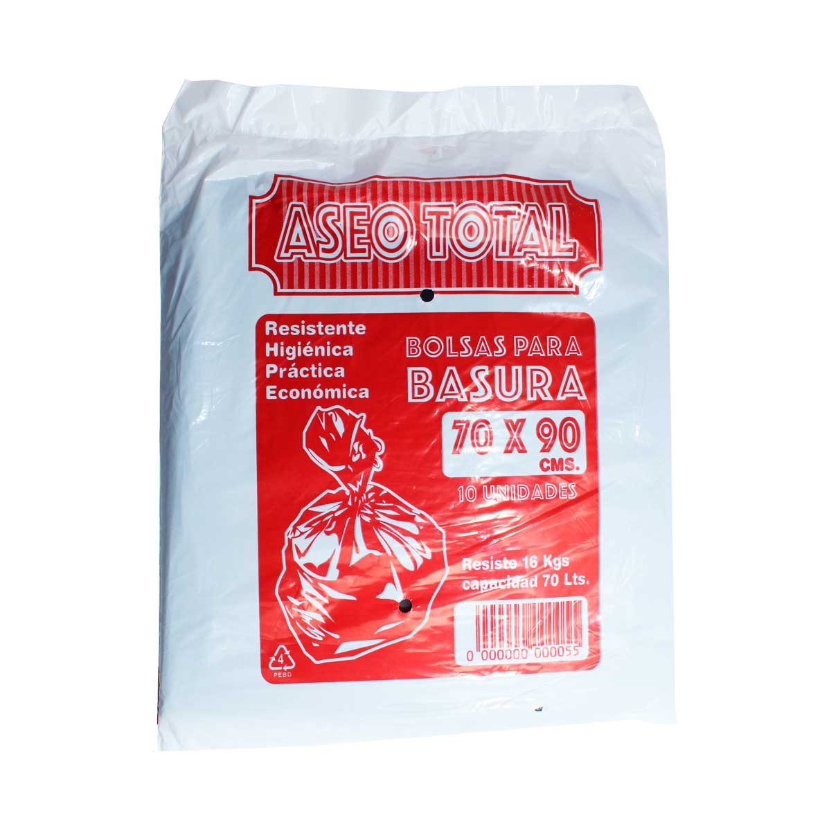 Bolsa basura 70 x 90 cm 10u.
