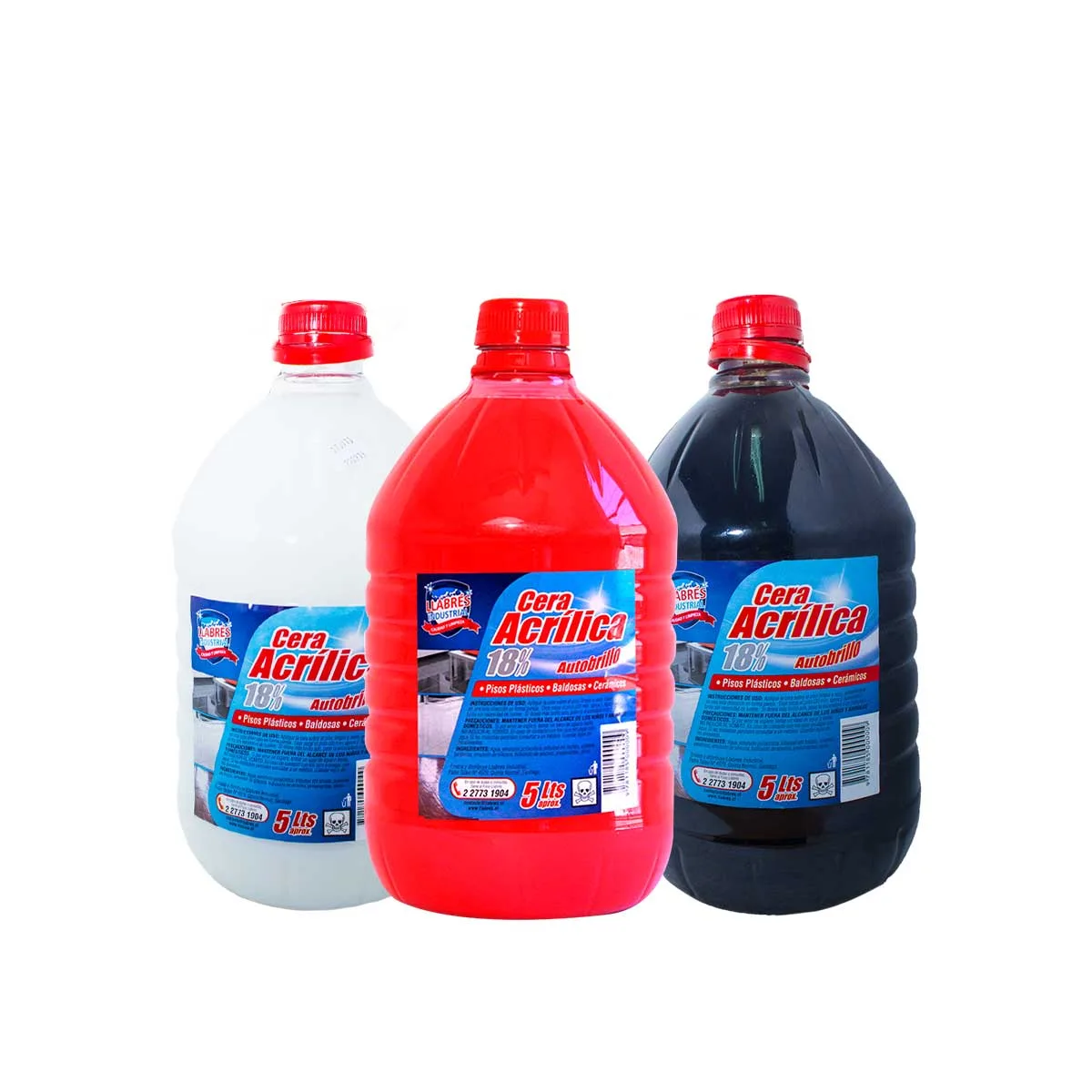 Cera autobrillo al 18% 5 L.