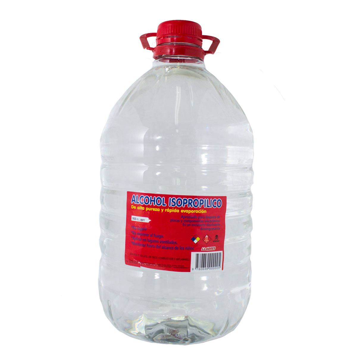 Alcohol isopropílico 5 L.