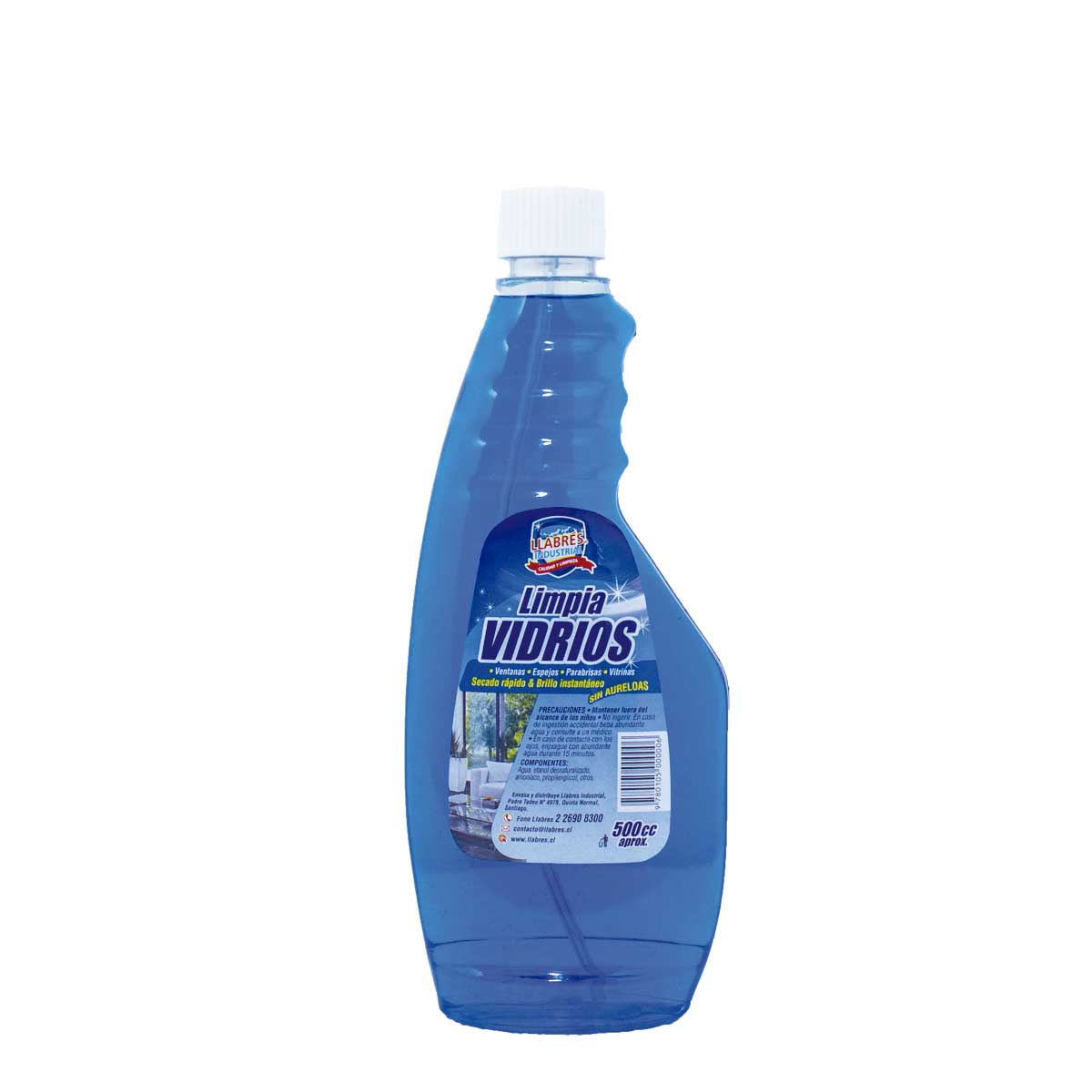 Limpia vidrios 500 cc. sin gatillo