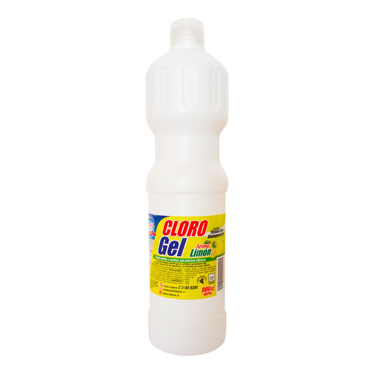 Cloro gel limón 900 cc.