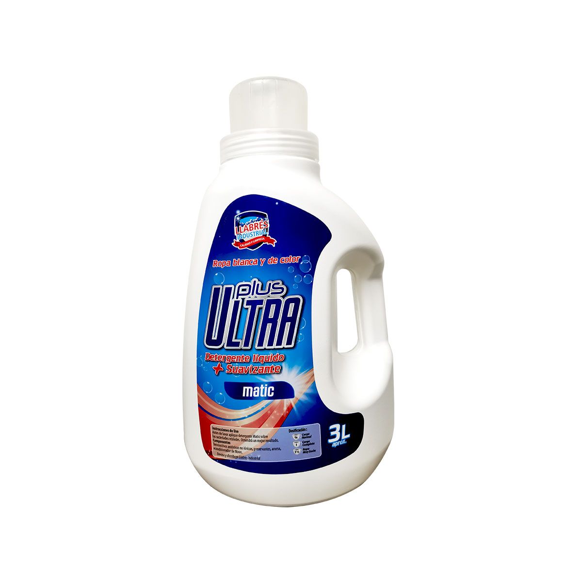 Detergente con suavizante Plus Ultra 3 L.