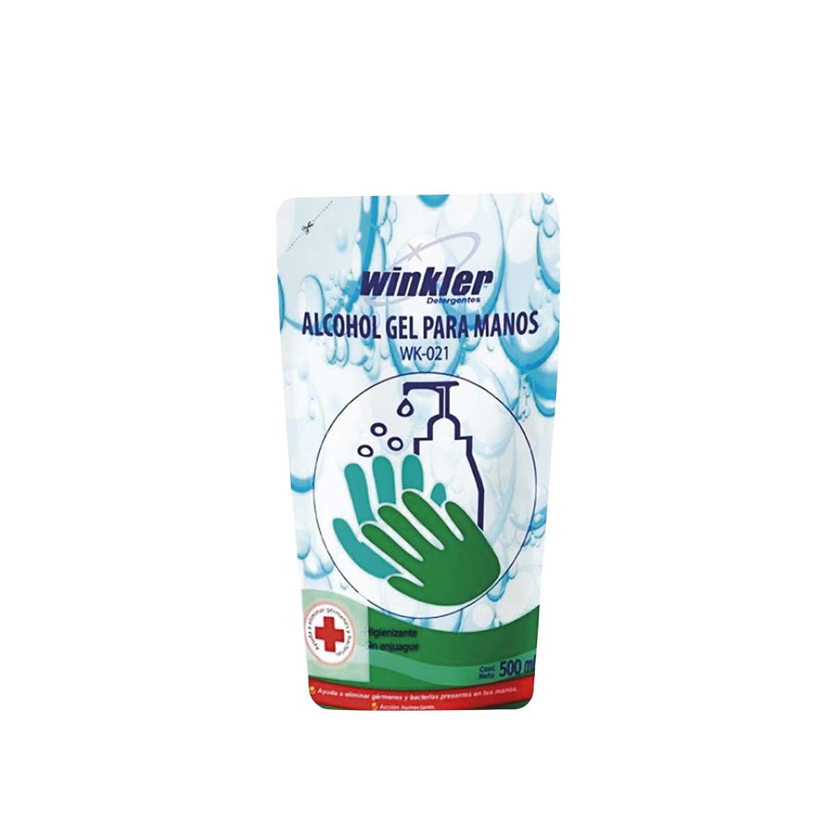 Alcohol gel sachet 500 cc.