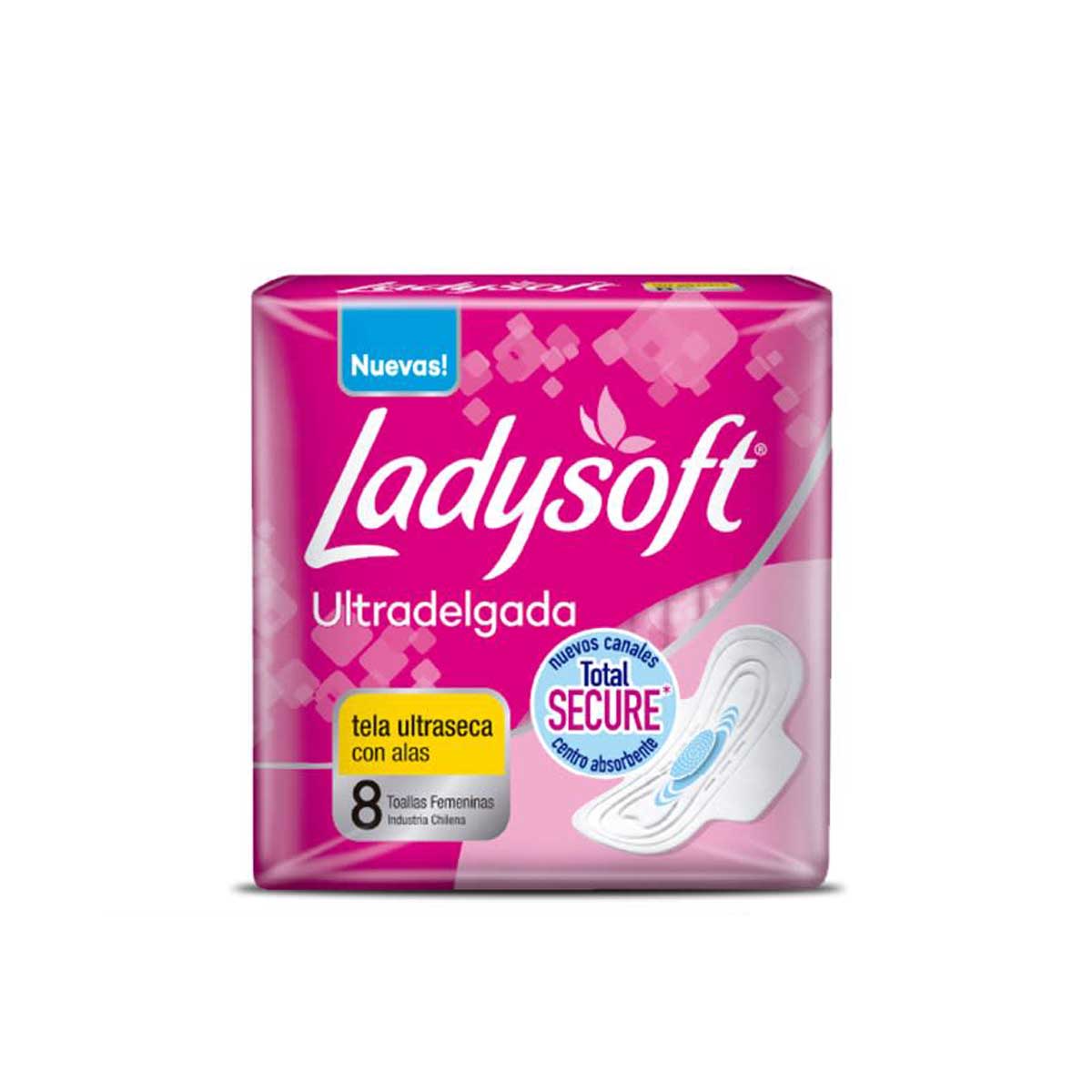 Toallas Ladysoft con alas 8 u.