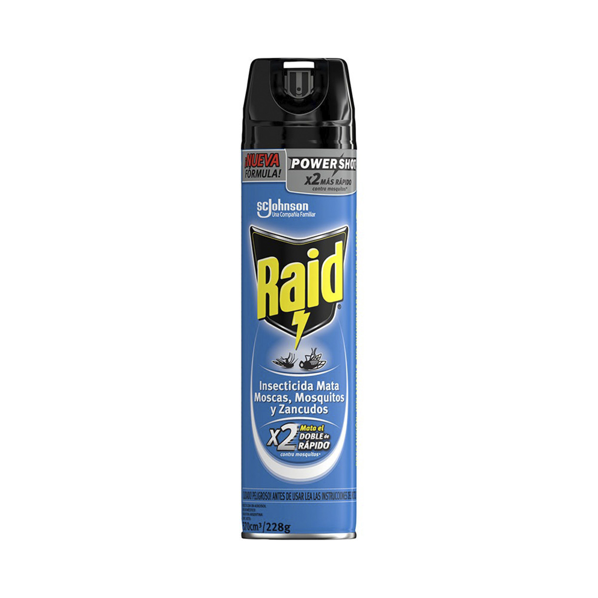 Insecticida RAID Mata moscas y mosquitos 360cc