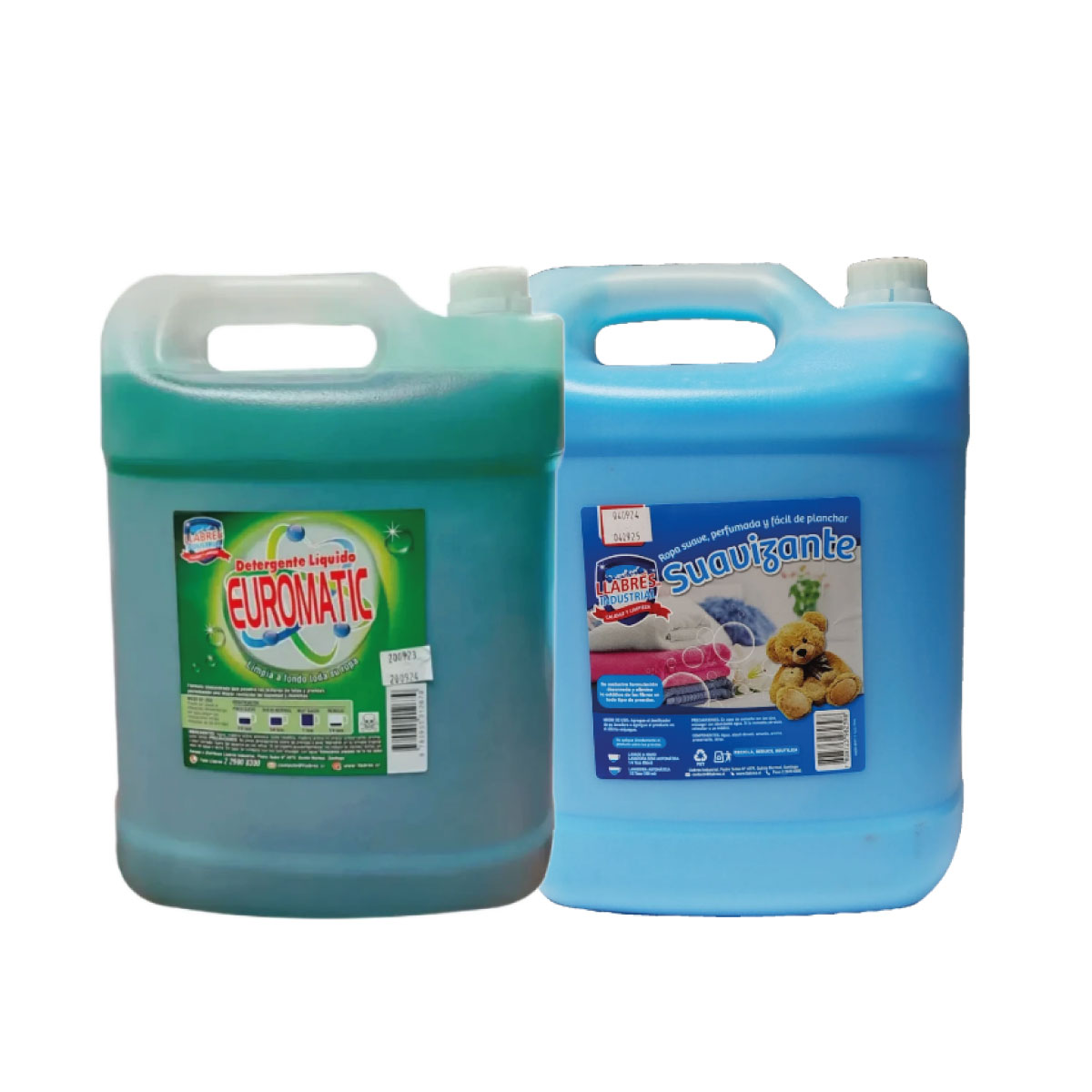 Detergente Euromatic 10 L + Suavizante Llabres 10 L