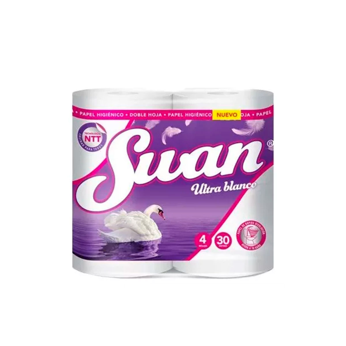 Papel Higiénico Swan 30 Mts X 4 Unid Dh