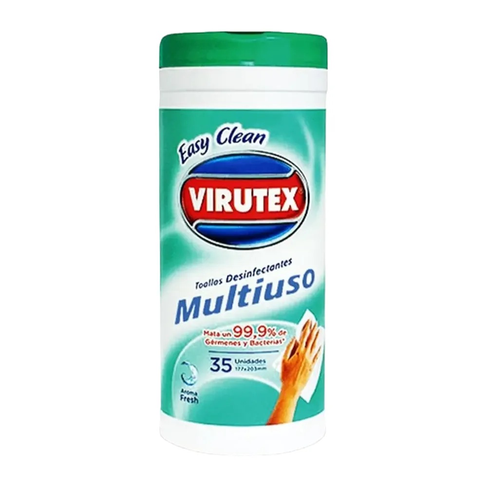 TOALLA DESINFECTANTE VIRUTEX X 35 UNIDADES