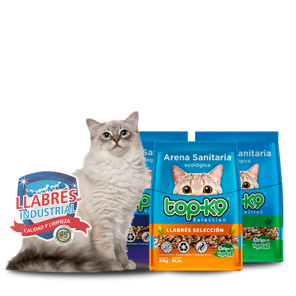 Pack de 3 unidades de Arena sanitaria Top-k9 2 Kg