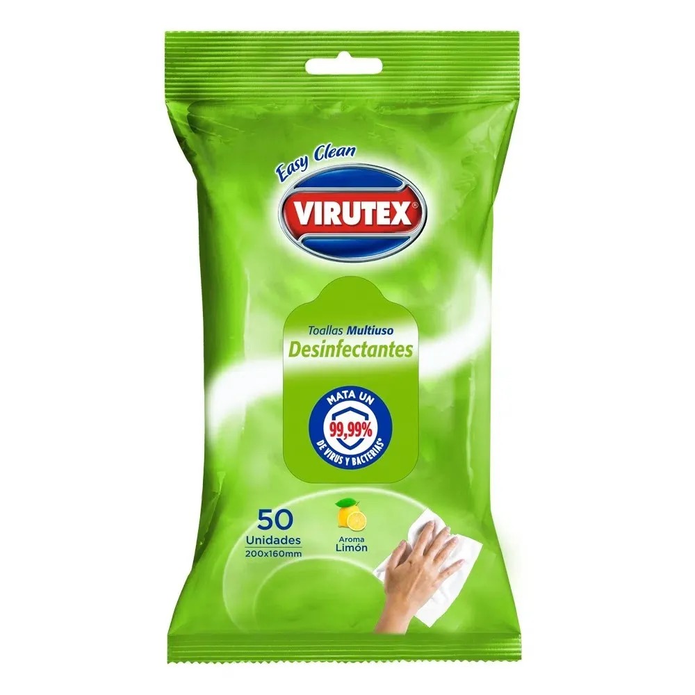 TOALLA DESINFECTANTE VIRUTEX X 50UN